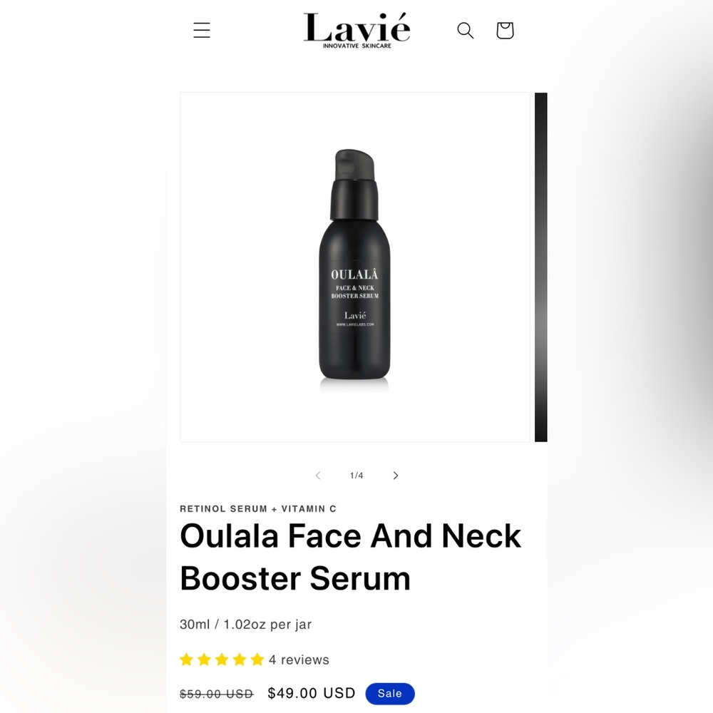 Black Retinol Peptide Vitamin C Serum